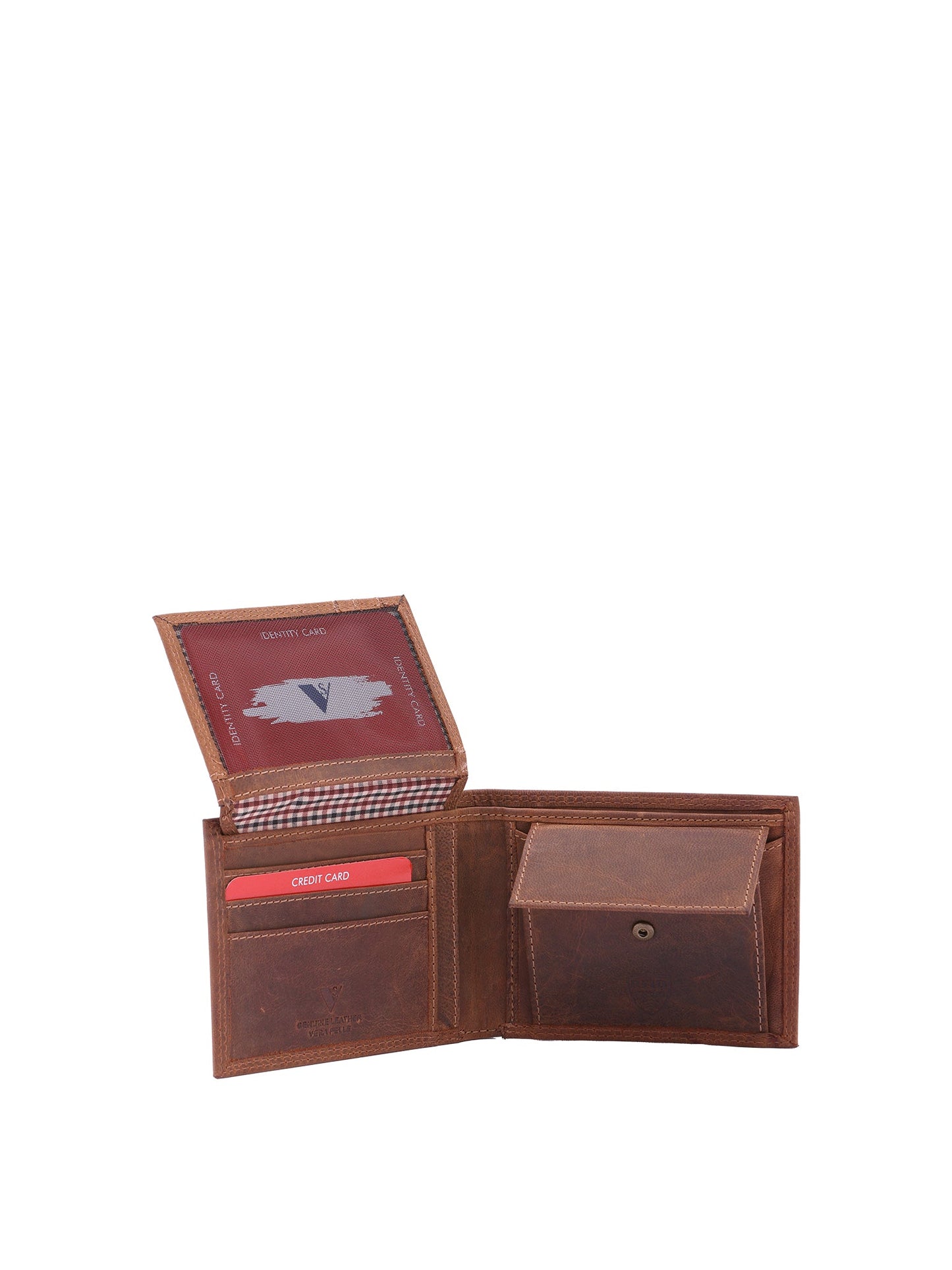 Portafoglio da uomo In Vera pelle Made in Italy 9,5x12,5x2,5 cm