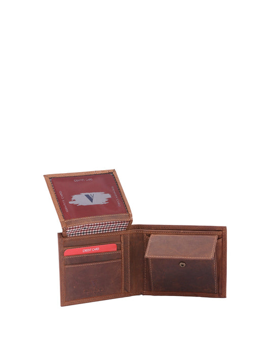 Portafoglio da uomo In Vera pelle Made in Italy 9,5x12,5x2,5 cm