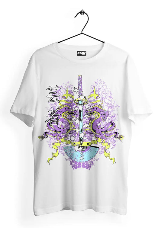 T-Shirt Maglietta Katana Dragoni Japan Urban Style