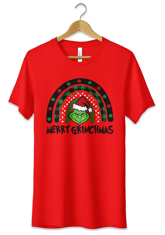 T-Shirt Maglietta Rossa il Grinch Funny Christmass Style
